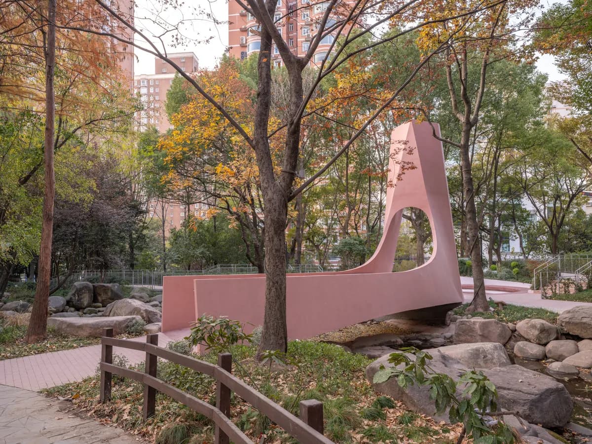 상하이 화산녹지에 등장한 '행복의 다리', 도시와 자연을 잇다