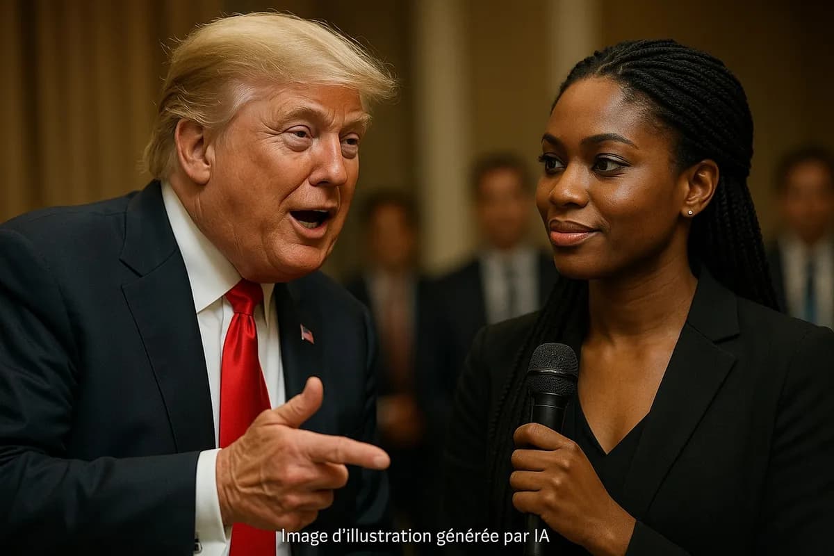 트럼프, 콩고 출신 여성 기자에게 공개 찬사