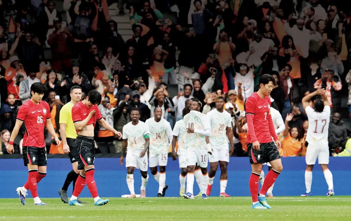 세계 37위 코트디부아르 1.5군에 0-4 완패, 월드컵 앞두고 흔들리는 홍명보호