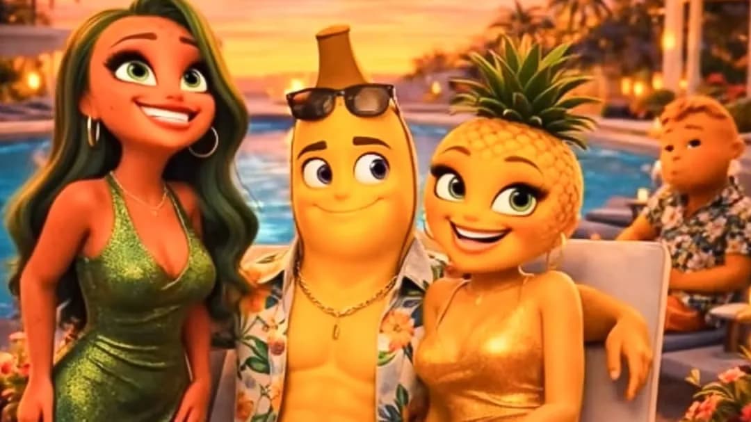 AI 예능 '과일 러브 아일랜드' 창작자, 대량 삭제 논란에 시리즈 종료 경고