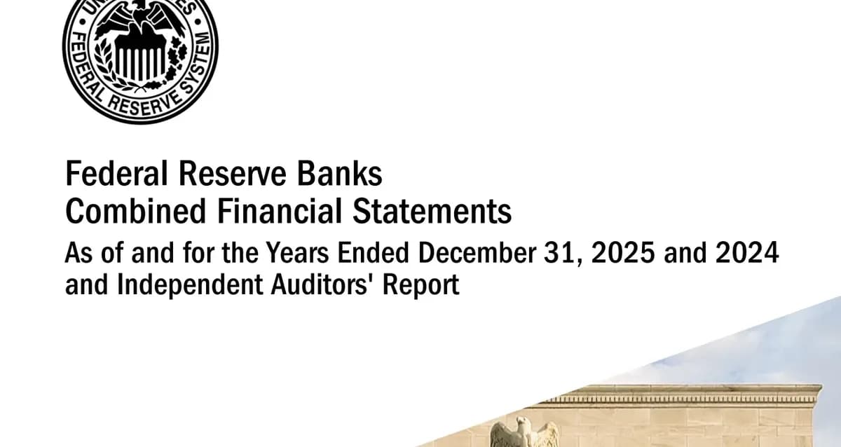 Federal Reserve Board releases annual audited financial statements
