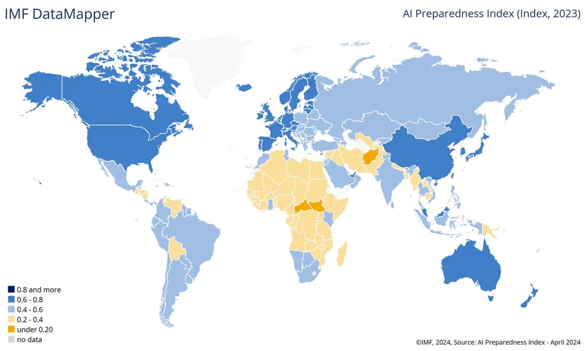 IMF 총재 "AI, 세계화의 전철 밟으면 안 된다"