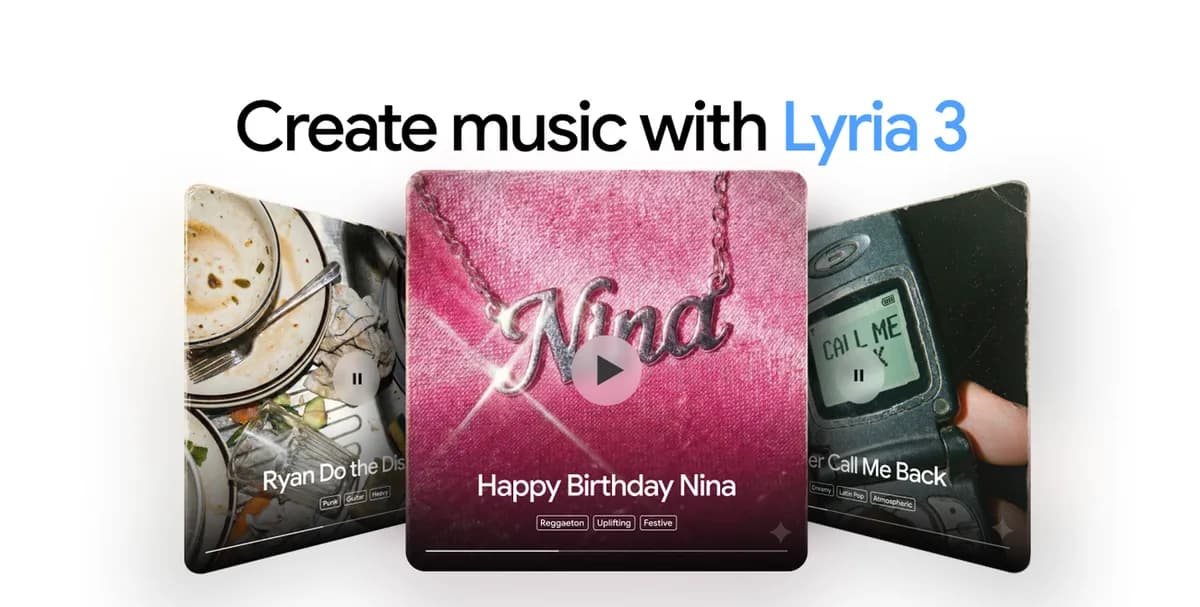 구글 제미나이, 텍스트·이미지로 음악 만드는 'Lyria 3' 탑재
