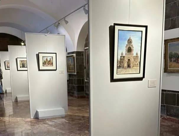 아르메니아 수도원 수채화전, 성탄절 맞아 에치미아진서 개최