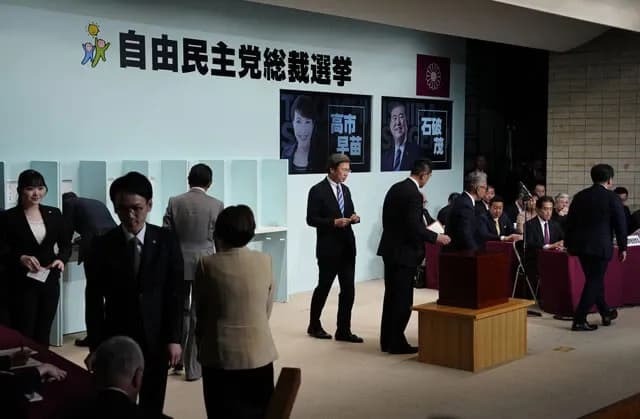 일본 자민당 총재 선거, 석파 총리 시대의 종말과 다당제 시대의 도래