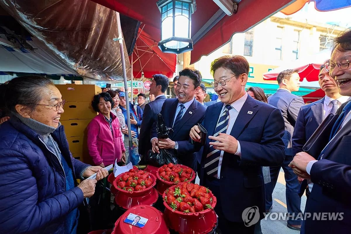 李대통령, 진주중앙시장 깜짝 방문…민생 현장 점검