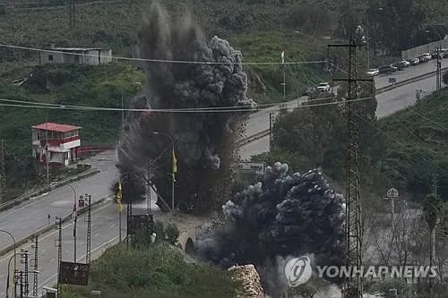 이스라엘, 헤즈볼라 무기 통로 레바논 다리 공습