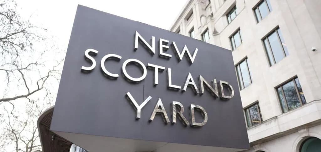 런던 경찰청 앞 팔레스타인 지지 시위, 18명 체포