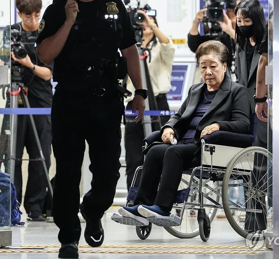 법원, 한학자 통일교 총재 구속집행정지 결정…내달 30일까지 일시 석방