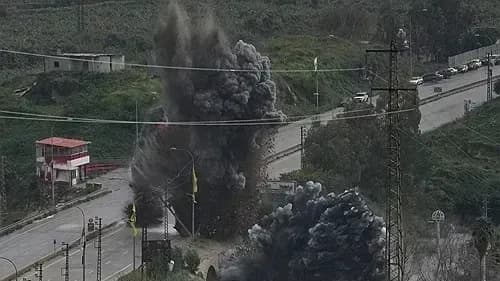 이스라엘, 헤즈볼라 무기 통로 레바논 다리 공습